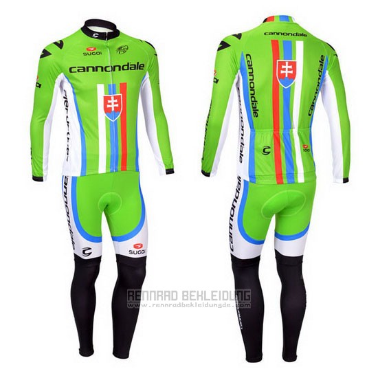 2013 Fahrradbekleidung Cannondale Champion Slowakische Republik Trikot Langarm und Tragerhose - zum Schließen ins Bild klicken